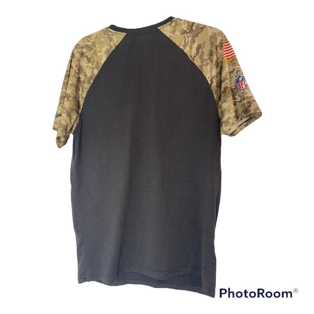 NIKE NFL ON FIELD APPAREL “SALUTE TO SERVICE” PATRIOTS CAMO PRINT SHIRT SIZE M - Picture 5 of 5